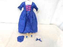 American Girl 1995 Pleasant Company Felicity Christmas Story Blue Gown Dress - $74.26