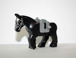 Black Horse animal Building Minifigure Bricks US - £7.02 GBP