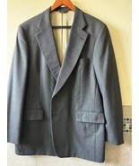 Paul Stuart Wool Charcoal Dinner Jacket Blazer SZ 42L Made in Canada EUC - $169.25 CAD
