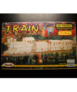 Puzzled 2011 Train 3D Puzzle Wood Craft Construction Kit 233 Pieces Seal... - $10.99
