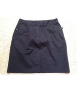 TALBOTS PETITES 10P Black Cotton Blend SKIRT 30" W x 19-20" Long EUC Free US S/H - $14.54