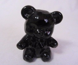 Boyd Glass Fuzzy The Bear # 20 Plum Looks Black 3&quot; High Figurine B In Diamond - £8.54 GBP