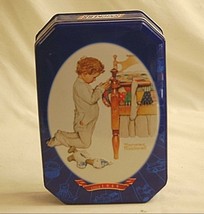 Vtg 2003 Advertising Norman Rockwell circa 1949 Snickers Litho Tin Can Container - £10.11 GBP