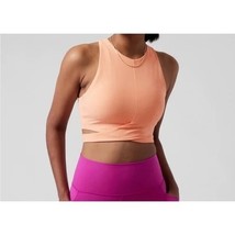 Athleta Conscious Cut Out Crop Top D-DD 988051 Peach Workout Tank Womens... - $17.63