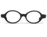 Miraflex Kinder Brille Rahmen BABY LUX Gummiert Schwarz Rund 38-12-105 - $46.53