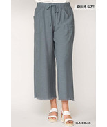 Women&#39;s Frayed Wide Leg Pants With Pockets - €26,70 EUR