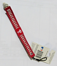 MLB Philadelphia Phillies Red w/white Stitching Team Baseball Seam Bracelet - £11.90 GBP