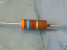 3.6K Ohm 5% 1/2 Watt AB Carbon Composition Resistors - 10 pc lots - £5.08 GBP