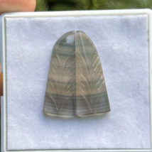 AAA+ Natural Hand carved Rainbow Pair Fluorite Gemstone, Jewelry Making ... - $13.99