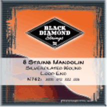 Black Diamond Mandolin String Set Loop End 9.5/Made in USA - $9.95