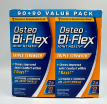 Osteo Bi Flex Joint Health Triple Strength 2x90 Coated Tablets Twin Pack 10/2024 - £25.87 GBP