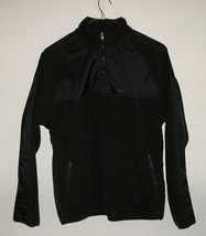 CALVIN KLEIN Men&#39;s Dark Brown/Black  1/2 Zip Fleece Jacket Pullover L Large NEW  - £23.50 GBP