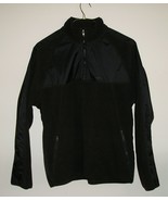 CALVIN KLEIN Men&#39;s Dark Brown/Black  1/2 Zip Fleece Jacket Pullover L La... - £23.46 GBP
