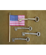 antique folding skeleton keys / church keys - $85.00