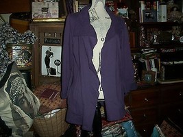 LUCKY BRAND Poppin Purple Embroidered Cardigan Size S - £23.19 GBP