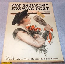 Vintage Saturday Evening Post November 9 1918 J Knowles Hare Cover - $35.00