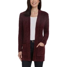 NWT Womens Size Large Matty Open Front Chenille Ribbed Longline Cardigan... - $14.69
