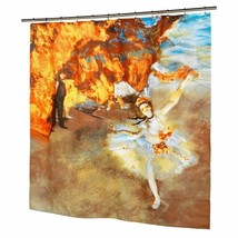 Degas Ballerina Fabric Shower Curtain &quot;The Star&quot; Museum Collection Polyester - £31.40 GBP