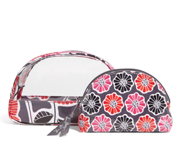 Vera Bradley Clear Cosmetic Duo in Cheery Blossoms - £21.57 GBP