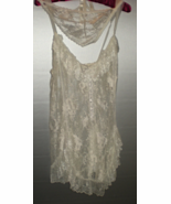 Lingerie -  White Lace Chemise by Escante Size 1X - $25.00