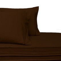 T-600 Thread Count 4 Piece Combed Cotton King Size  Sheet Set-Color Choc... - $109.95