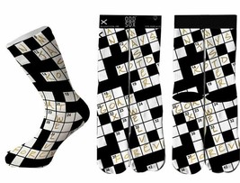 Odd Sox Crossword Puzzle Socks Checker OSWIN16WORD 6-13 NWT - £16.30 GBP