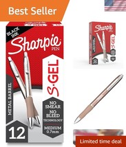 Luxurious 12 Count Gel Ink Pens - Retractable Medium Point with Bold Colors - $60.50