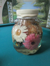 Rb Rose Brier Flower Butterfly Illusion Acrylic Water Jar Container - £97.38 GBP