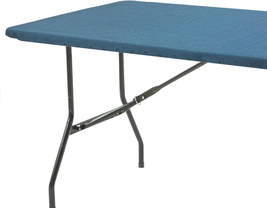 Fitted Rectangle Tablecloth for 6 Foot Tables – Reusable Elastic Edge Ta... - £16.36 GBP