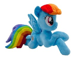 Hasbro My Little Pony Cuddle Sitting Rainbow Dash Plush Plushie Official 15&quot; MLP - £26.33 GBP