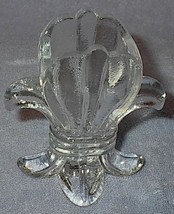 Old Vintage Crystal Fan Leaf Toothpick Holder - £6.28 GBP