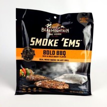 Bear Mountain Smoke ‘Ems BOLD BBQ Real Wood Smoke On Any Grill 12 Oz New - £10.00 GBP