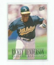 Rickey Henderson (Oakland A&#39;s) 1996 Fleer Ultra Card #114 - £3.98 GBP