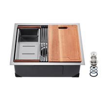 VEVOR Kitchen Sink Workstation 23 in 304 Stainless Undermount Single Bowl - €109,90 EUR