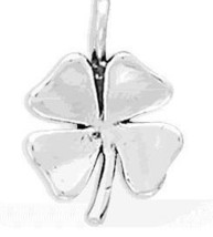 Sterling Silver 4 Leaf Clover Charm - £11.00 GBP