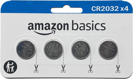 4-Pack CR2032 Lithium Coin Cell Battery, 3 Volt, Long Lasting Power, Mercury-Fre - £13.97 GBP