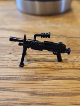LEGO Minifigure Accessory Custom Machine Gun w/Stand, Black - £1.48 GBP