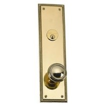 Brass Accents D06-K240J-CHR-609 2.37 in. Academy Plate Single Deadbolt Set,  - $230.95