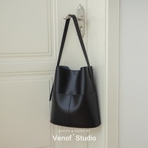 2022 Women&#39;s Soft Leather Single Shoulder Bag Ladies Top Grade Sling Bucket Bags - £114.43 GBP