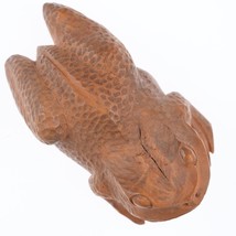 19th Century Japanese Carved Boxwood Toad Netsuke - £269.85 GBP