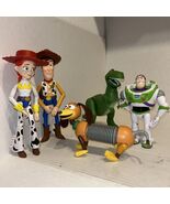 Toy Story 5 Figure Lot Disney Pixar 2017 Mattel Buzz Woody Jesse Rex Sli... - $49.45