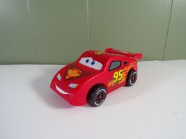 Disney Store Pixar Cars Lightning McQueen 4.5&quot; Pull Back Racecar Toy - $5.00