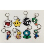 Super Mario Bros. Keychains Party Favors Lot of 8 Luigi Koopa Boo Yoshi New - €21,06 EUR