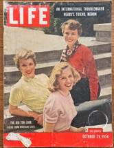 Life Magazine October 25 1954 Nehru&#39;s Friend Menon - The Big Ten Look - £7.99 GBP