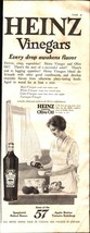 1922  Heinz Pure Malt Vinegar Antique Print Ad Salad White Olive Oil b8 - £20.76 GBP