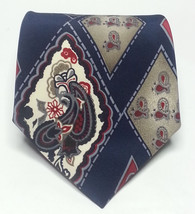 KETCH Classics Men Dress Tie 4&quot; wide 55&quot; long Blue with Beautiful Print  Polyest - £7.19 GBP