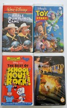 4 Disney VHS - Toy Story, The Apple Dumpling Gang, School House Rock!, Geppetto - £5.19 GBP
