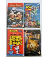 4 Disney VHS - Toy Story, The Apple Dumpling Gang, School House Rock!, Geppetto - £5.20 GBP