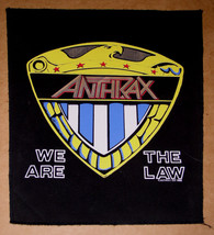 Anthrax Band Flag Banner Vintage 1988 We Are The Law - $39.99