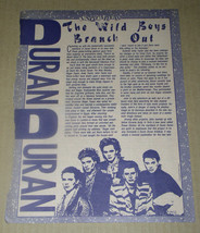 Duran Duran Teen Magazine Clipping Article Vintage 1985 - $18.99